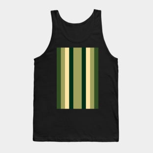 60S Stripes Green Tank Top